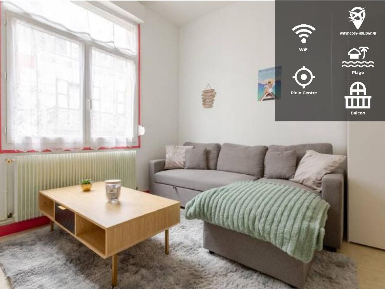 ++++ Central Charmant 70M2 Avec Balcon, Mer A 200 M Et Rue Pietonne A 300 M ++++ Berck エクステリア 写真